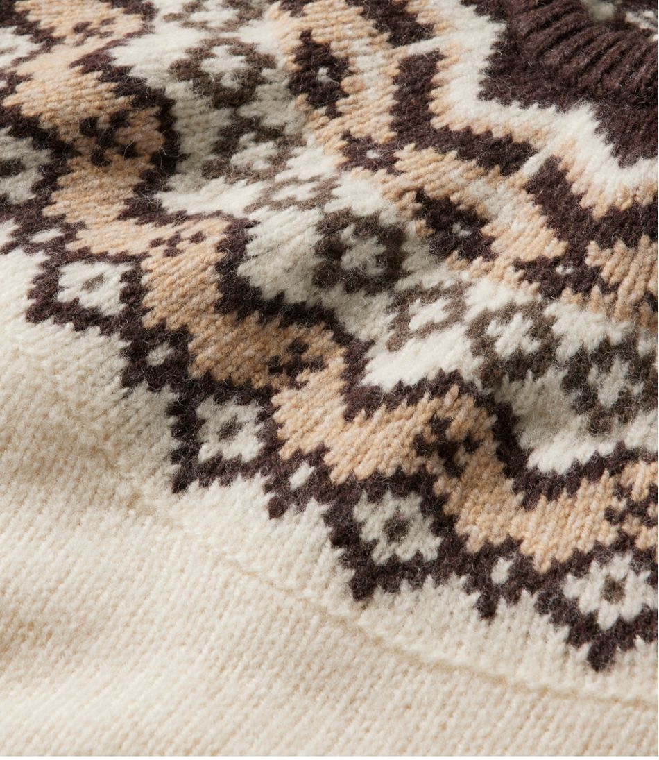 Women's Bean's Classic Ragg Wool Sweater, Crewneck Fair Isle | L.L.Bean