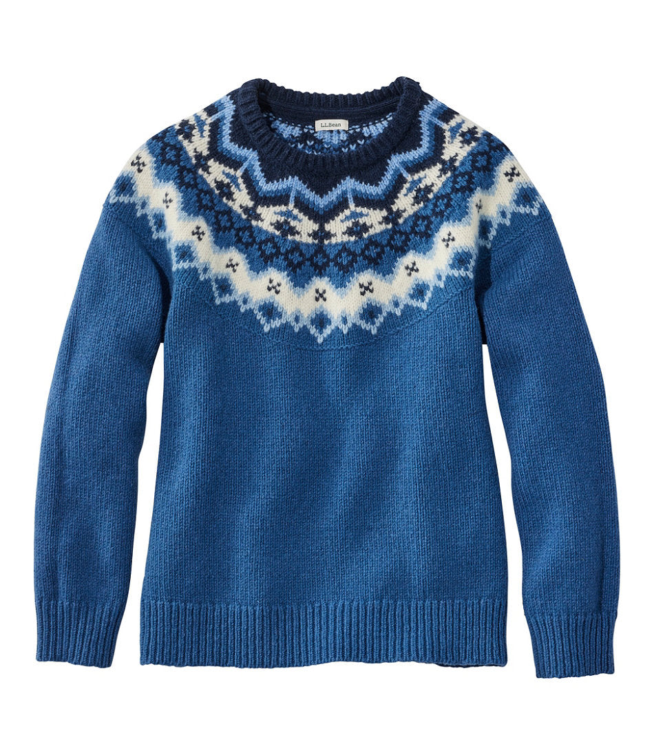 Deep Blue Fair Isle,X-Small
