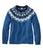 Deep Blue Fair Isle