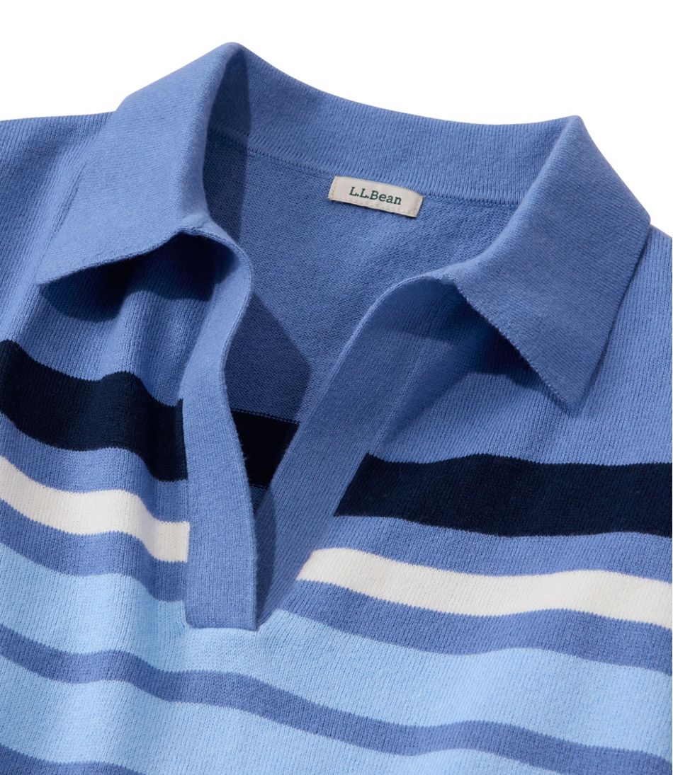 Women's Cotton/Cashmere Sweater, Polo Stripe | L.L.Bean