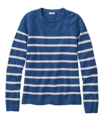 Women's Classic Cashmere Sweater, Crewneck Stripe | L.L.Bean