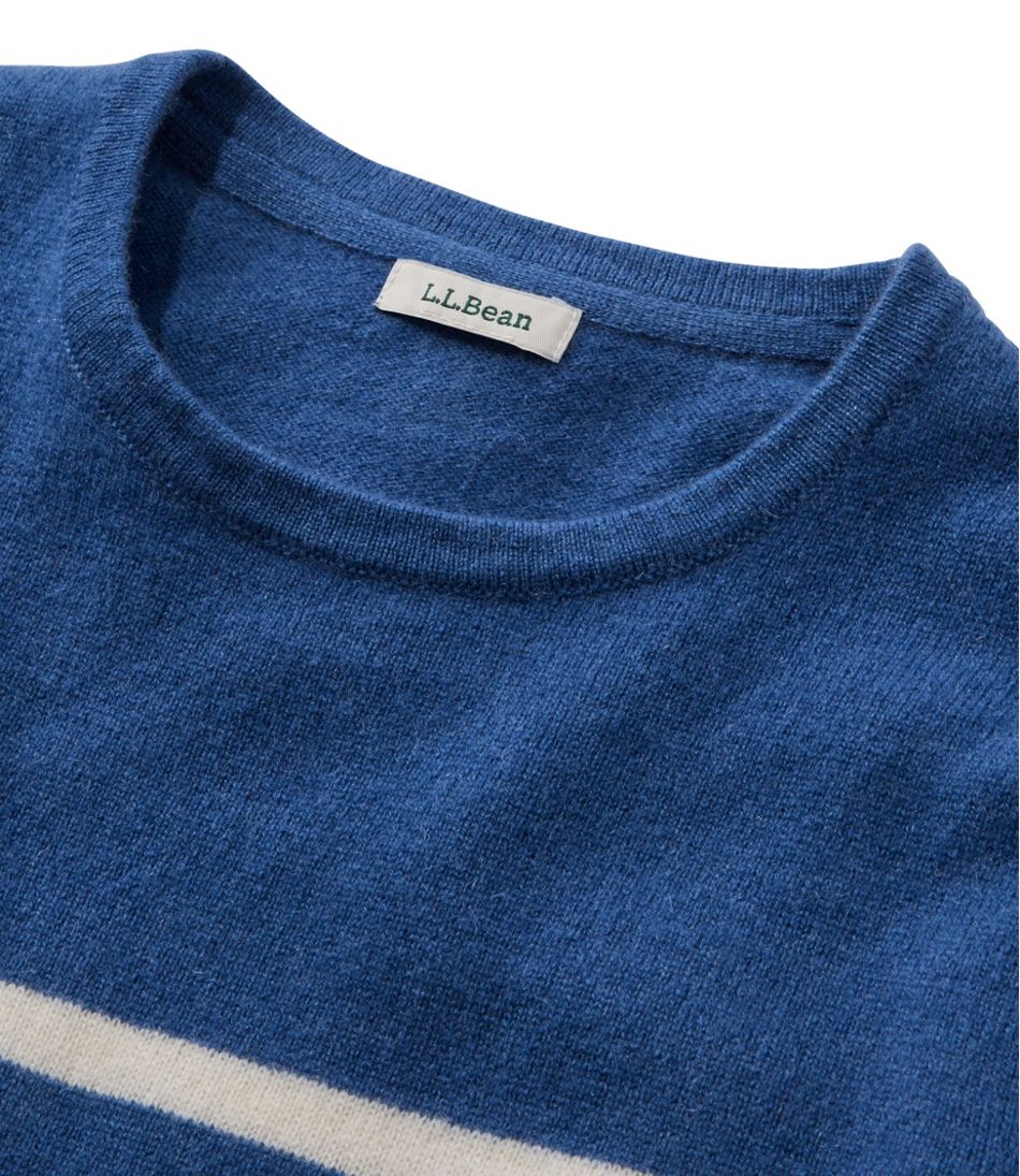 Women's Classic Cashmere Sweater, Crewneck Stripe | L.L.Bean