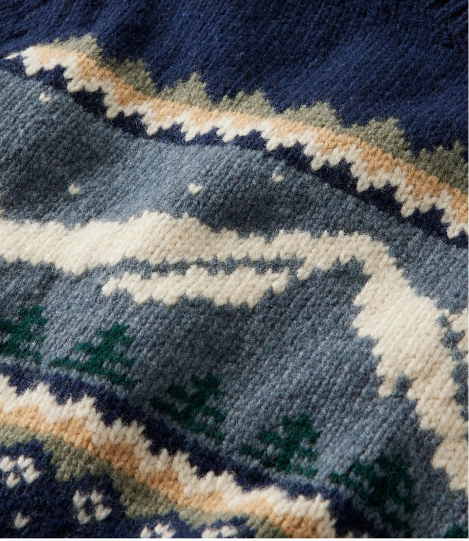 Women's Bean's Classic Ragg Wool Crewneck Intarsia Sweater | L.L.Bean