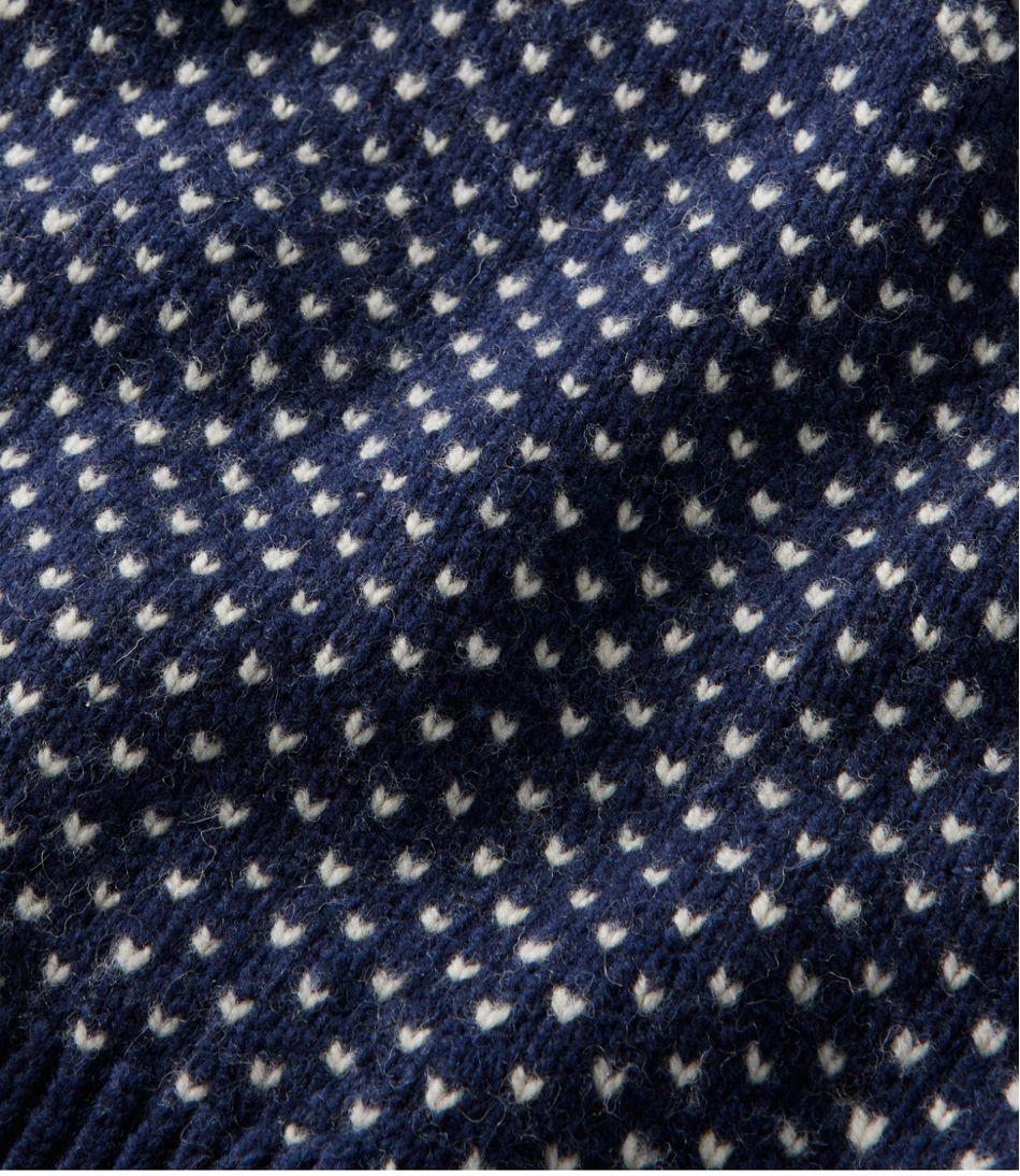 Women's Bean's Classic Ragg Wool Crewneck Intarsia Sweater | L.L.Bean