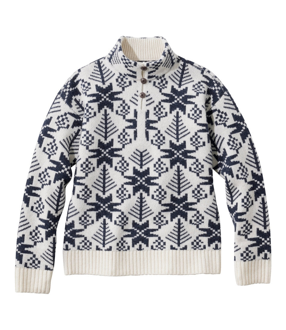 Vintage Indigo Fair Isle,X-Small