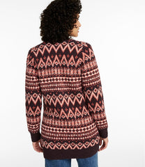Women's Cotton Ragg Sweater, Open Cardigan Fair Isle | L.L.Bean