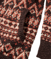 Women's Cotton Ragg Sweater, Open Cardigan Fair Isle | L.L.Bean
