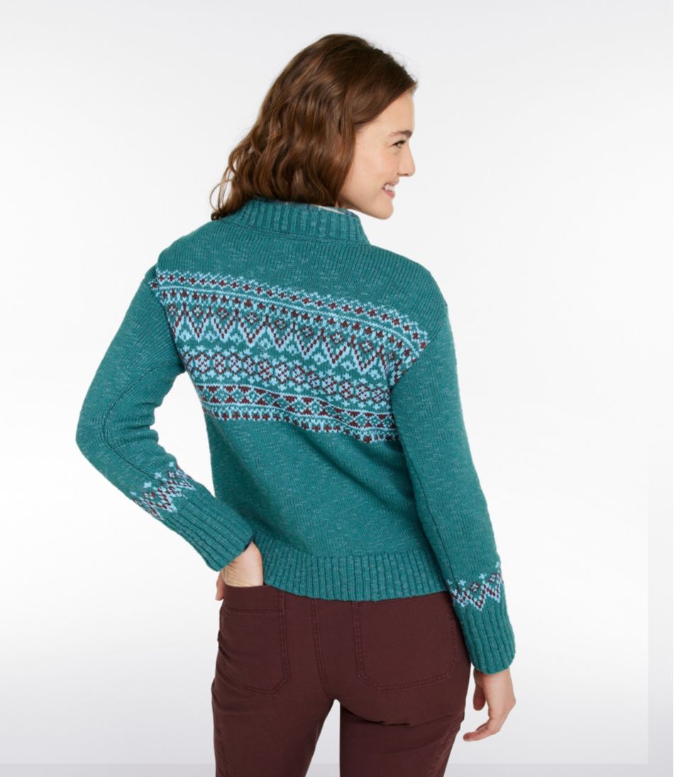 Women's Cotton Ragg Sweater, Crewneck Fair Isle | L.L.Bean