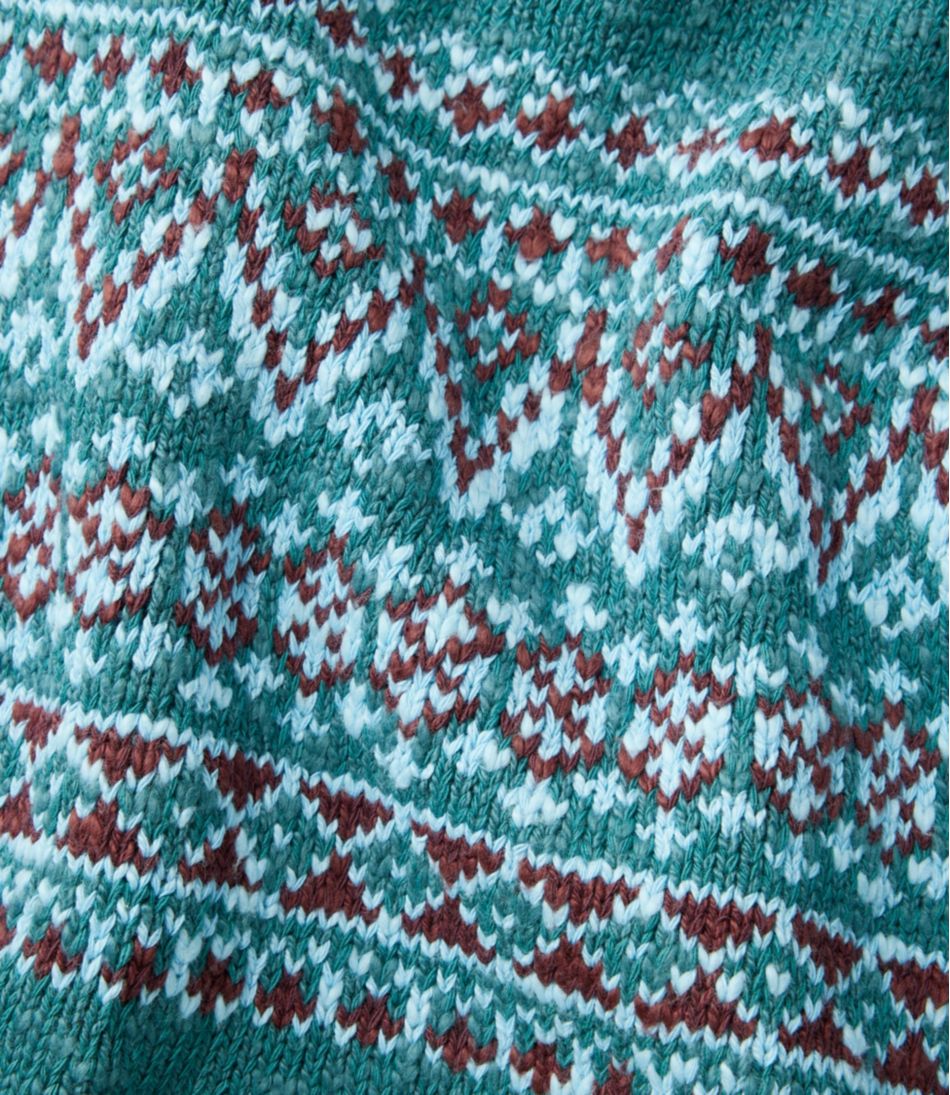 Women's Cotton Ragg Sweater, Crewneck Fair Isle | L.L.Bean