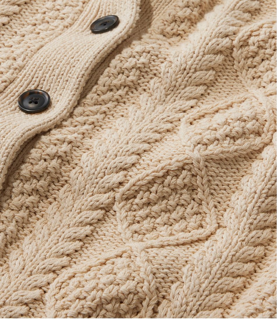 Women's Signature Cotton Fisherman Sweater, Short Cardigan | L.L.Bean