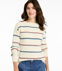 Women's Sunwashed Waffle Sweater, Pullover Stripe | L.L.Bean