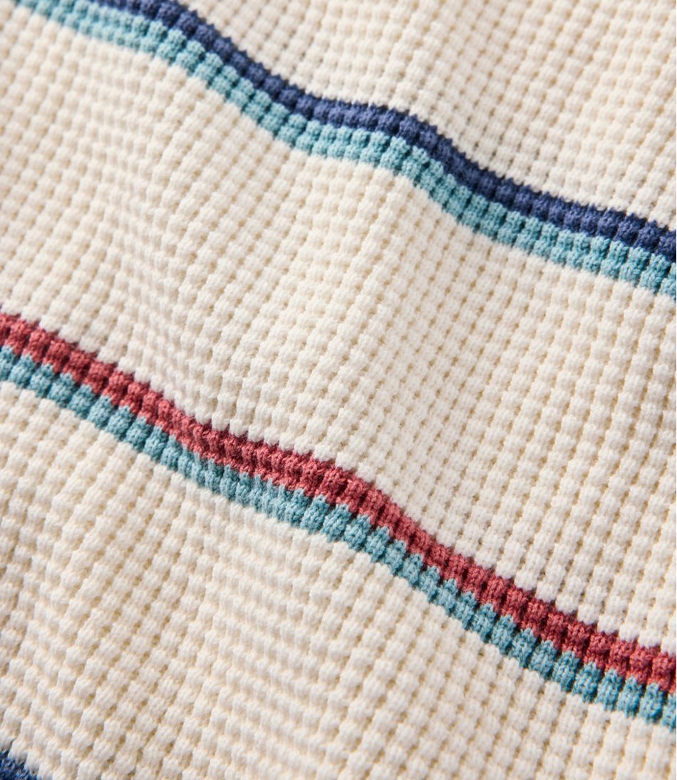 Women's Sunwashed Waffle Sweater, Pullover Stripe | L.L.Bean