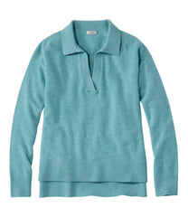 Women's Classic Cashmere Sweater, Relaxed Polo | L.L.Bean