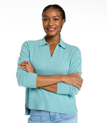 Women's Classic Cashmere Sweater, Relaxed Polo | L.L.Bean