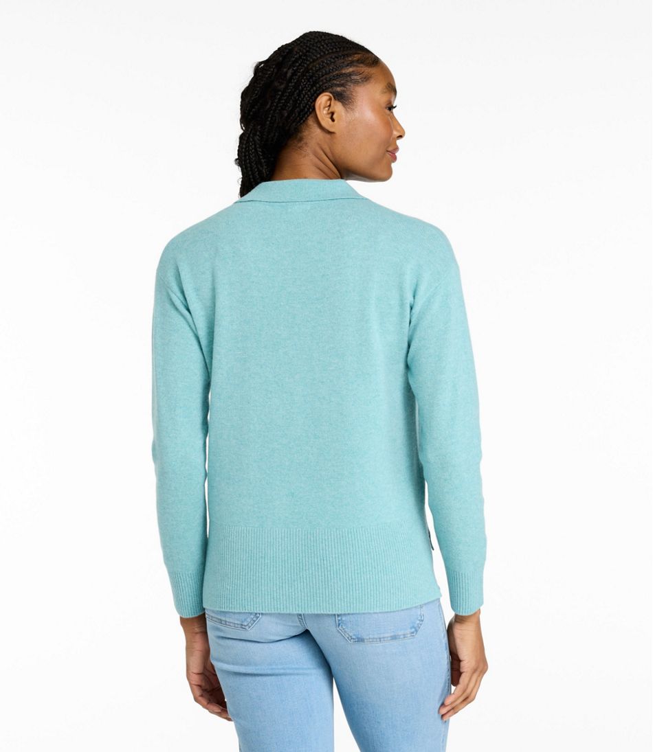 Women's Classic Cashmere Sweater, Relaxed Polo | L.L.Bean