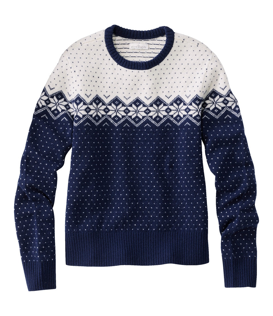 Bright Navy Fair Isle,X-Small