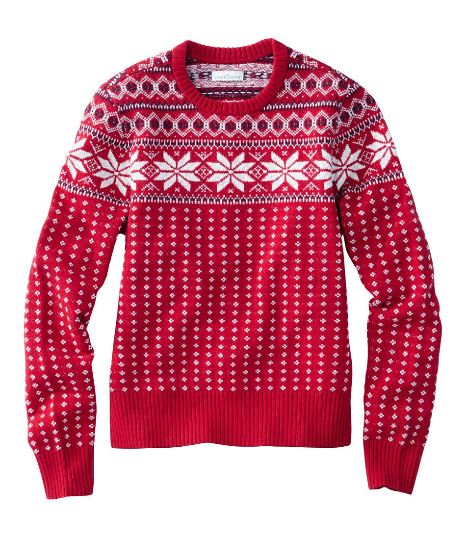 Peak Red Fair Isle,X-Small
