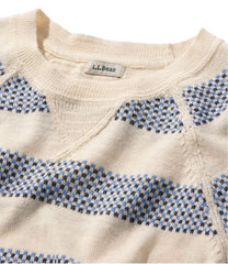 Women's Organic Cotton Slub Sweater, Crewneck Stripe | L.L.Bean