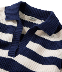 Women's SuperSoft Waffle Sweater, Polo Stripe | L.L.Bean