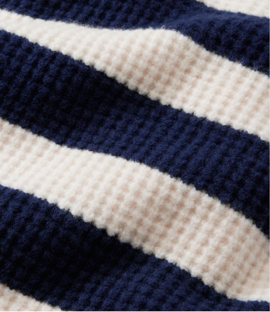 Women's SuperSoft Waffle Sweater, Polo Stripe | L.L.Bean