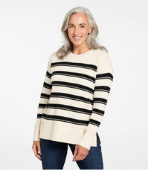 Women's Heritage Heirloom Wool/Cashmere Sweater, Crewneck Stripe | L.L.Bean