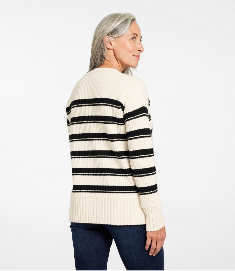 Women's Heritage Heirloom Wool/Cashmere Sweater, Crewneck Stripe | L.L.Bean