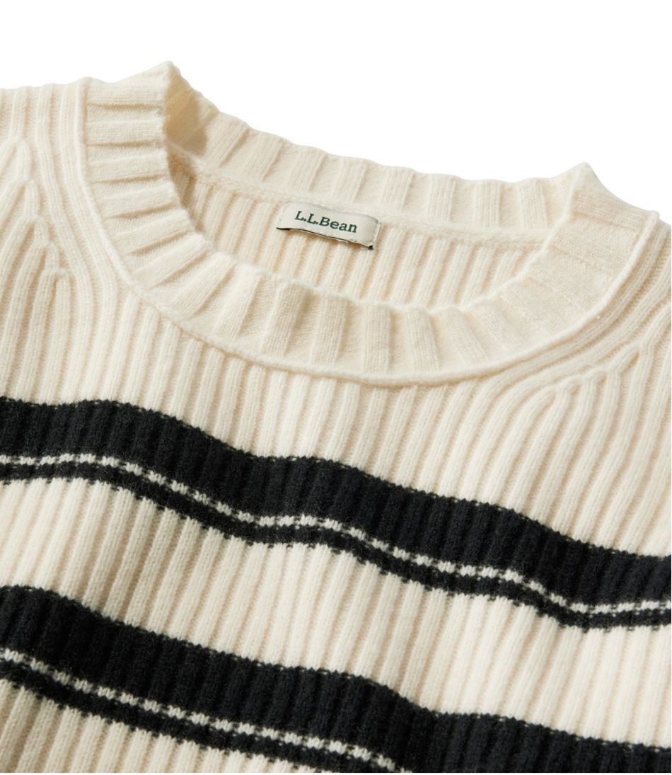 Women's Heritage Heirloom Wool/Cashmere Sweater, Crewneck Stripe | L.L.Bean