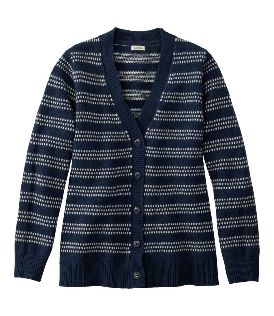 Women's Bean's Classic Ragg Wool Sweater, Button-Front Cardigan Novelty | L.L.Bean