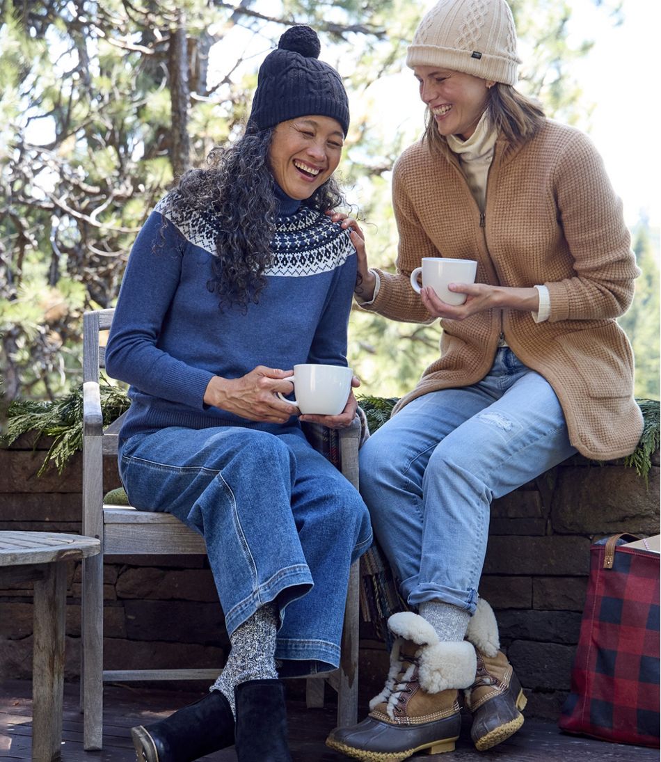Women's SuperSoft Waffle Sweater, Coatigan | L.L.Bean