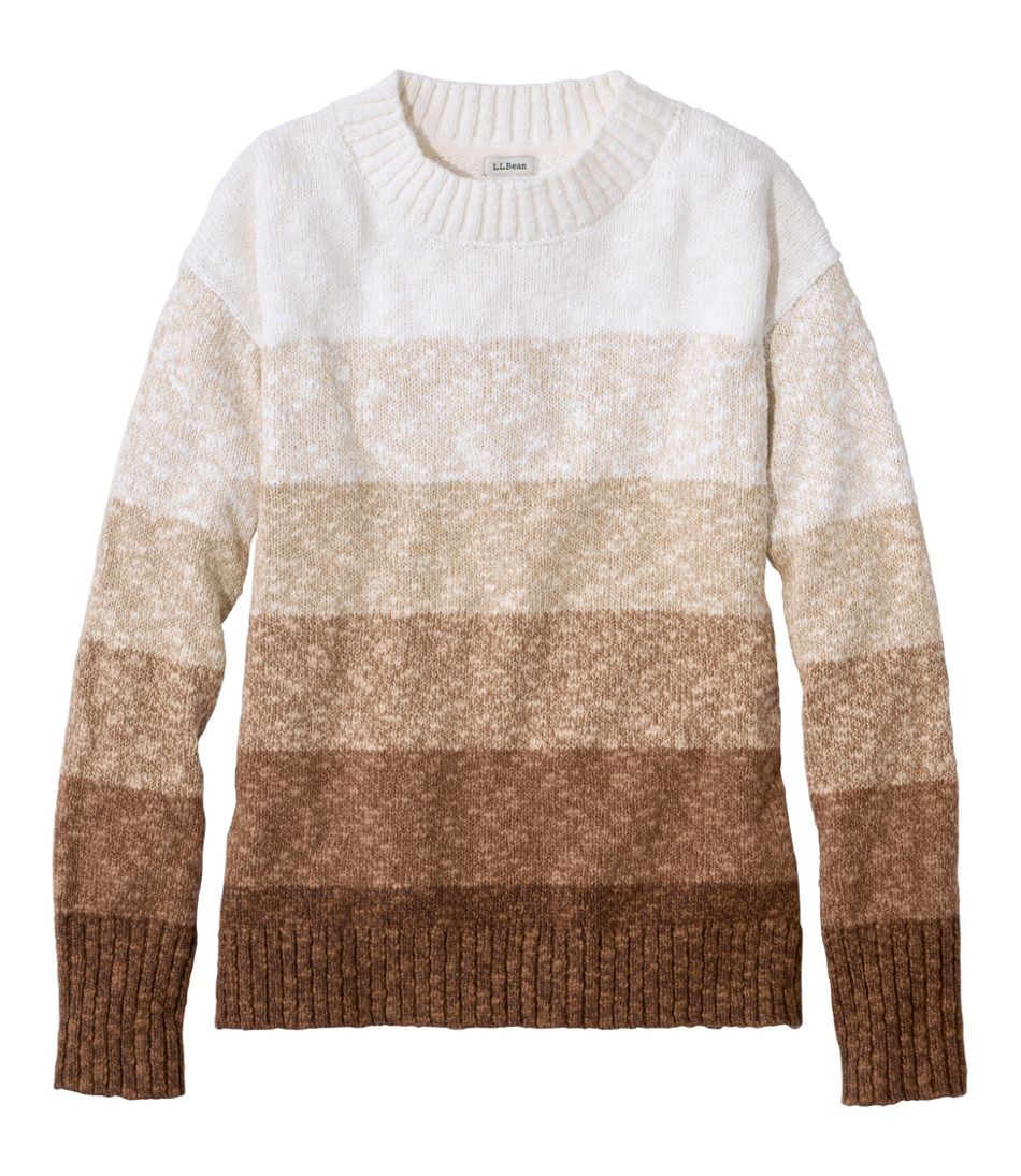 Women's Cotton Ragg Sweater, Crewneck Stripe | L.L.Bean