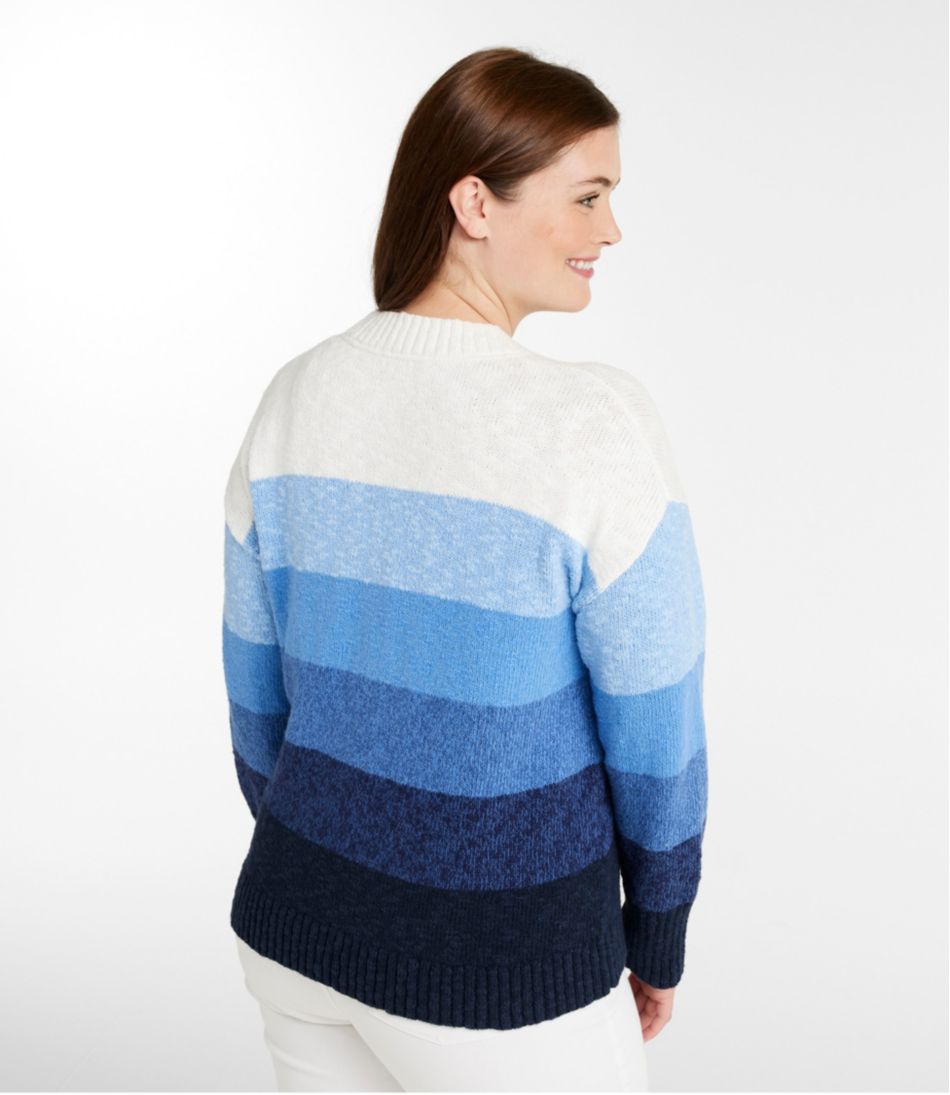 Women's Cotton Ragg Sweater, Crewneck Stripe | L.L.Bean