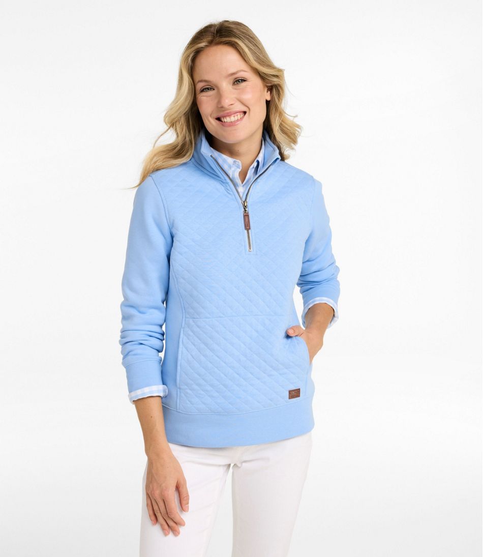 Women's Quilted Quarter-Zip Pullover | L.L.Bean