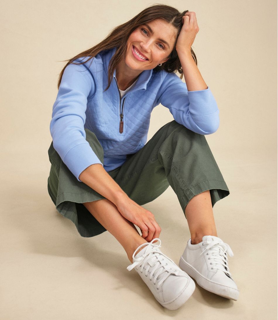 Women's Quilted Quarter-Zip Pullover | L.L.Bean