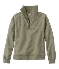 Women's Sunwashed Sweats, Quarter-Zip | L.L.Bean