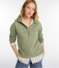 Women's Sunwashed Sweats, Quarter-Zip | L.L.Bean