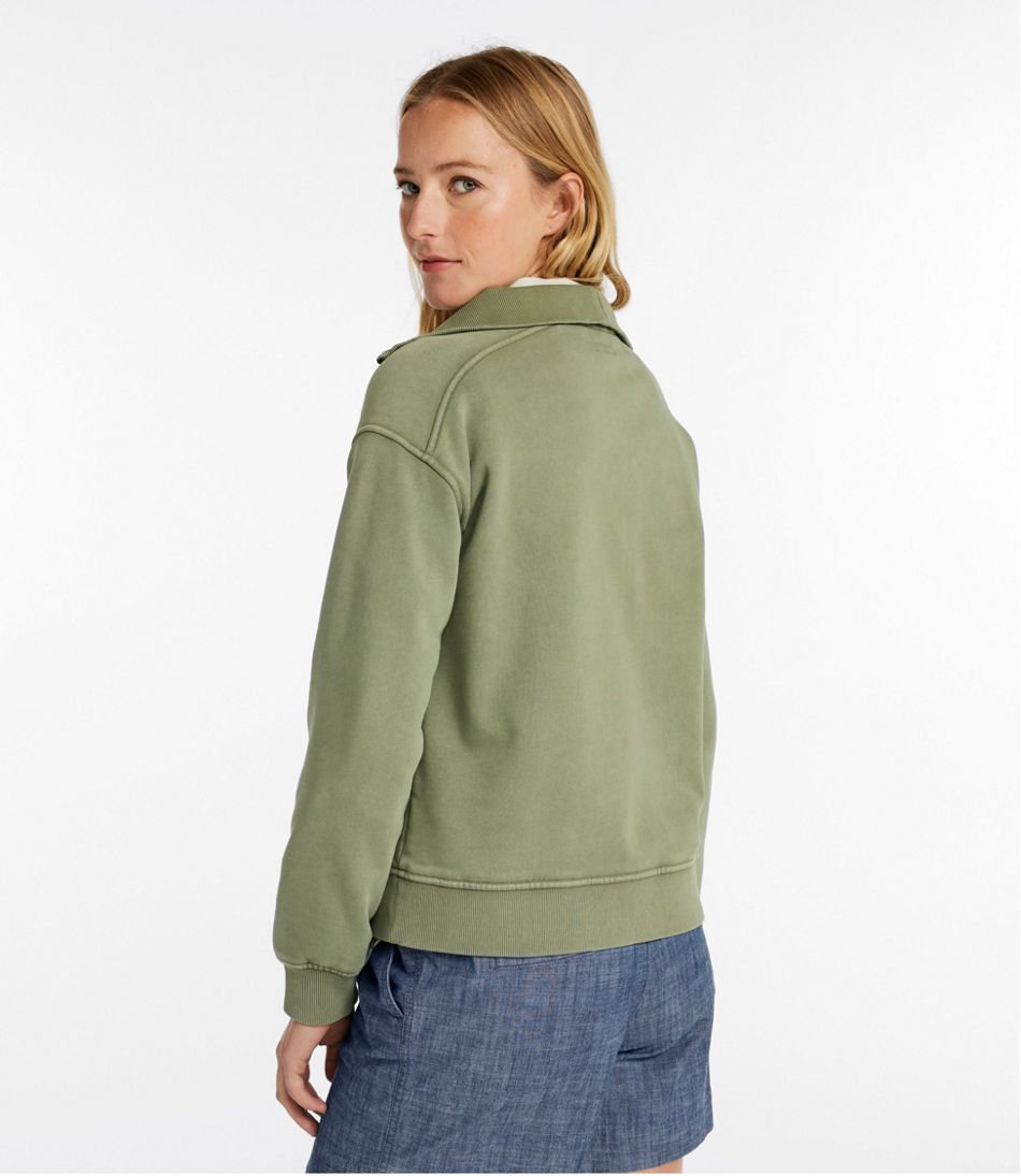 Women's Sunwashed Sweats, Quarter-Zip | L.L.Bean