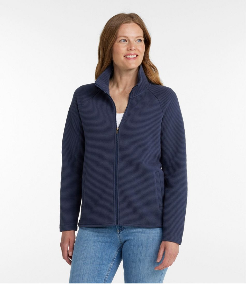 Women's Lakewashed Double-Knit Full-Zip | L.L.Bean
