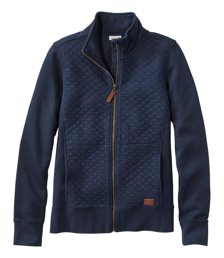 Women's Quilted Full-Zip Sweatshirt | L.L.Bean
