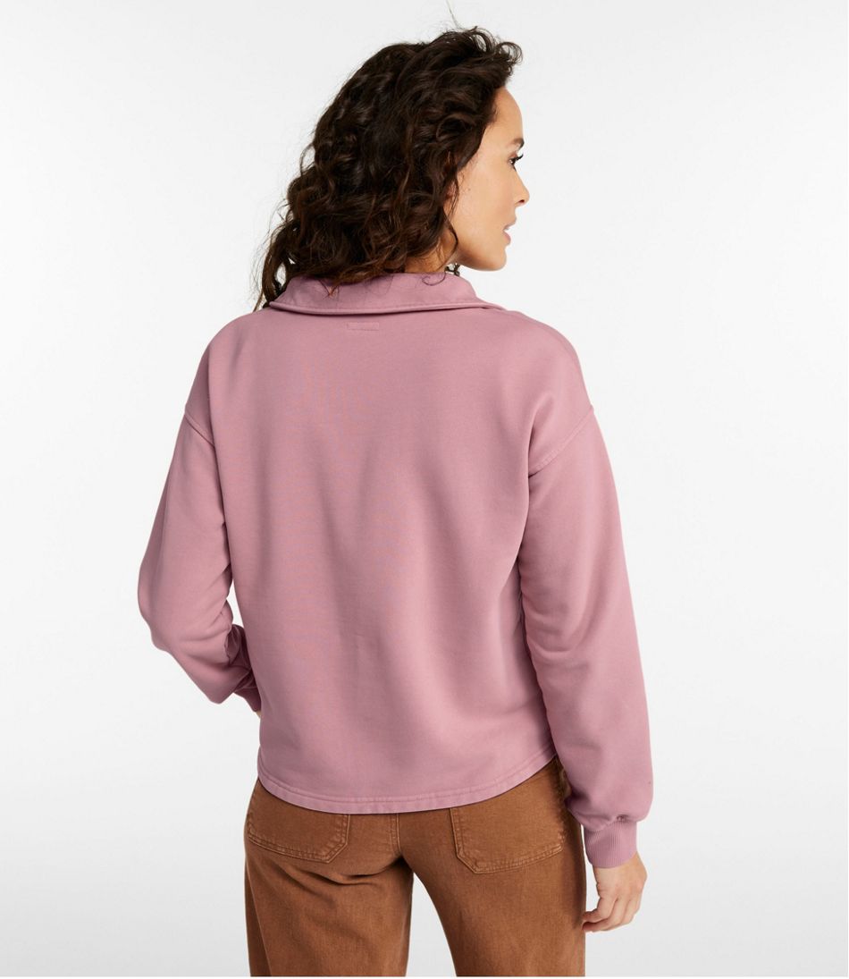 Women's Sunwashed Sweats, Splitneck Polo | L.L.Bean