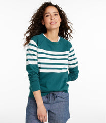 Women's Peaks Island Crewneck, Stripe | L.L.Bean