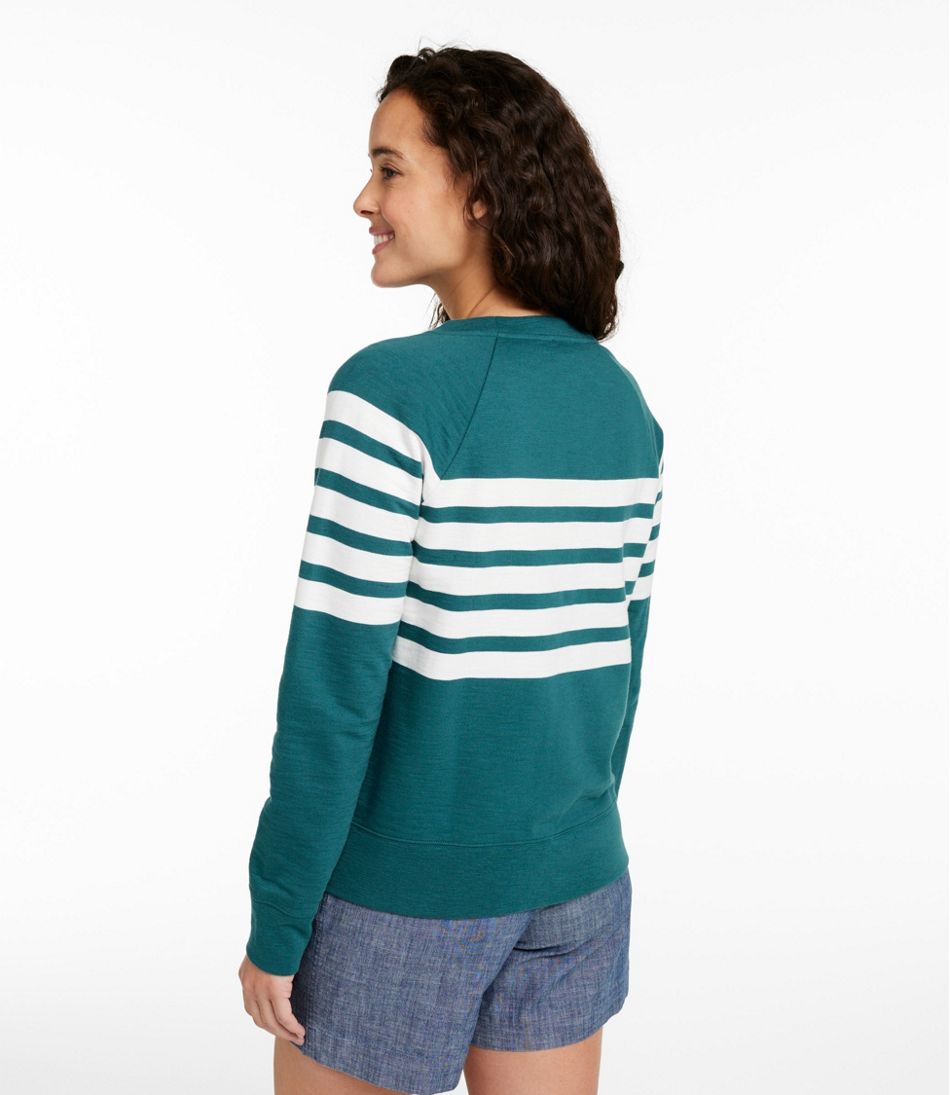 Women's Peaks Island Crewneck, Stripe | L.L.Bean