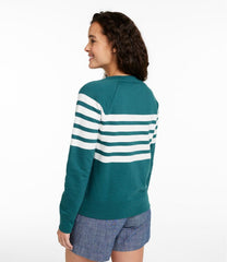 Women's Peaks Island Crewneck, Stripe | L.L.Bean