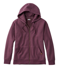 Women's Birchwood Brushed Waffle Full-Zip Hoodie | L.L.Bean