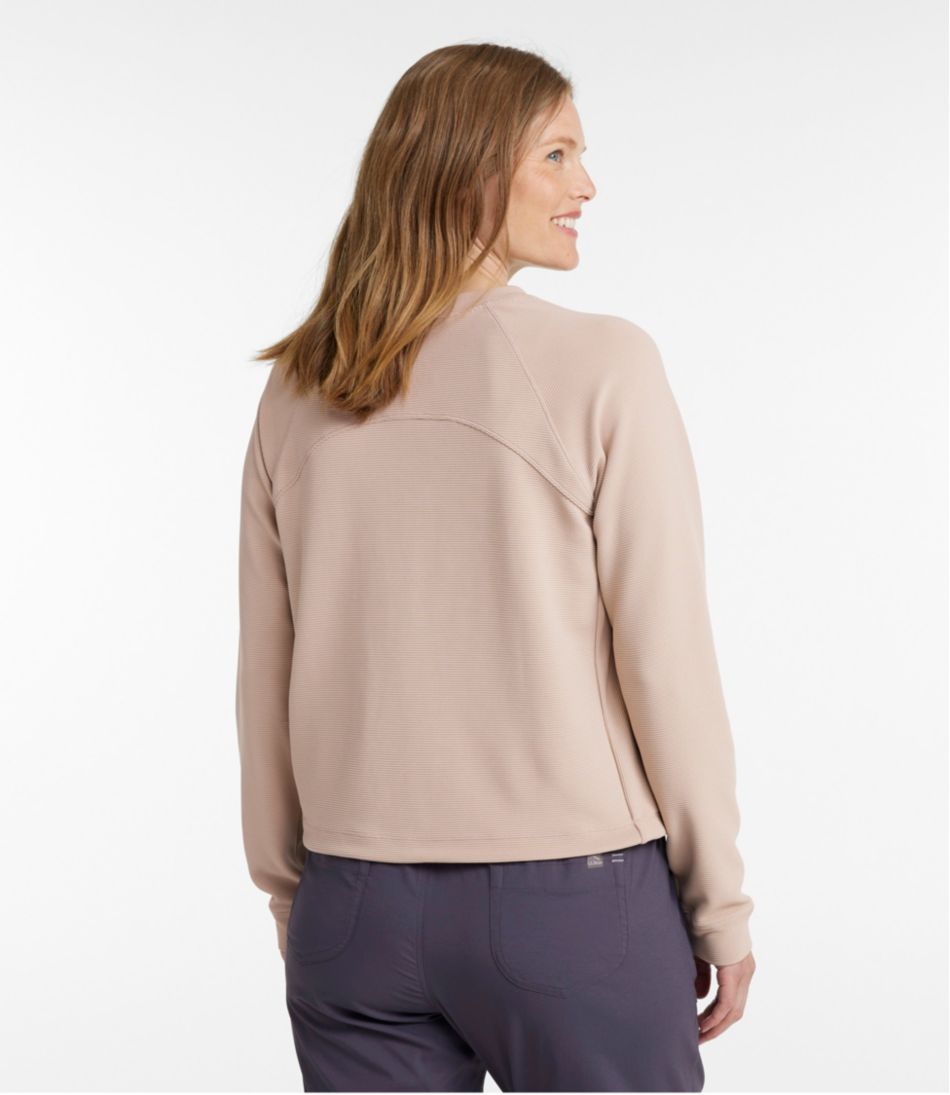 Women's VentureStretch Ottoman-Rib Pullover, Cropped | L.L.Bean