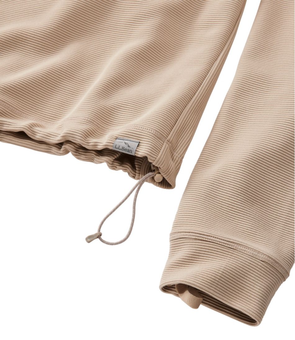 Women's VentureStretch Ottoman-Rib Pullover, Cropped | L.L.Bean