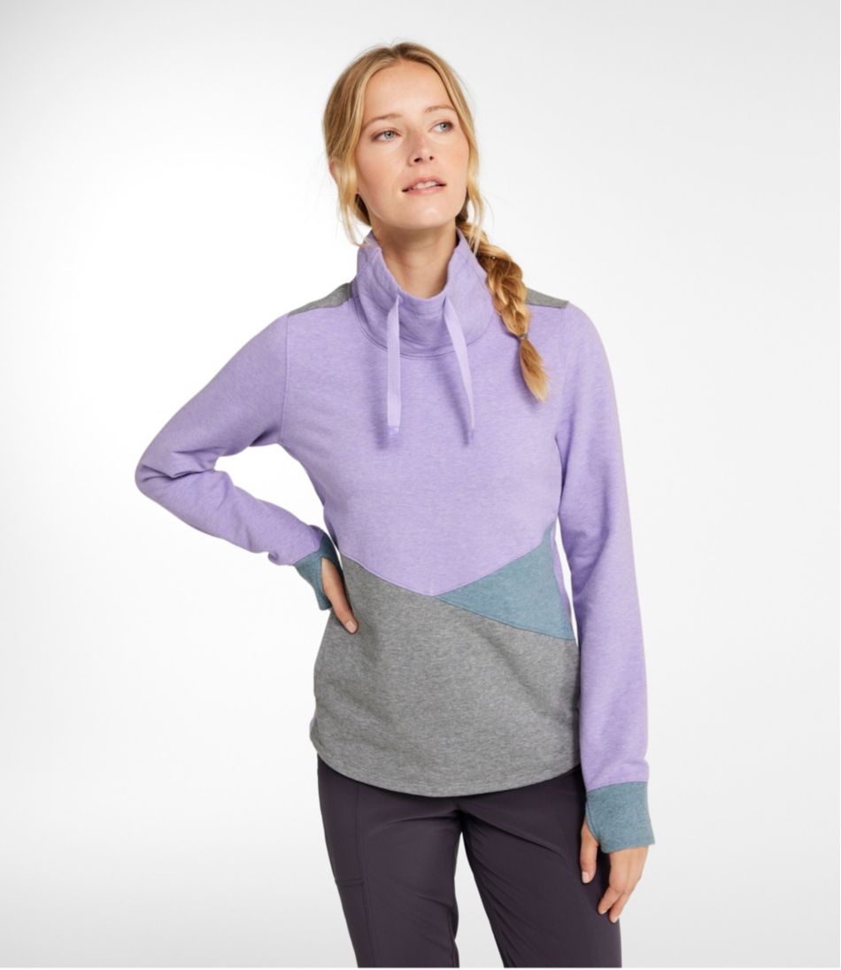 Women's Cozy Mixed-Knit Pullover, Colorblock | L.L.Bean