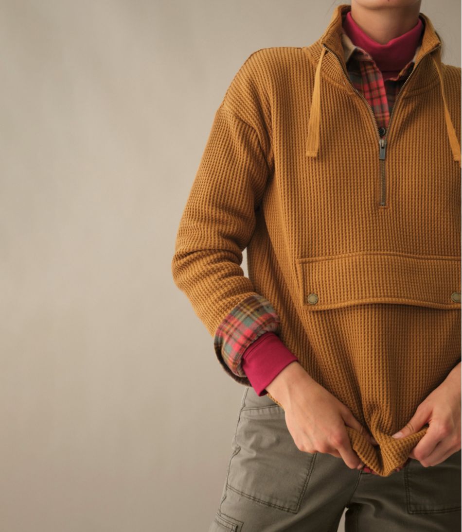 Women's Birchwood Brushed Waffle Anorak | L.L.Bean