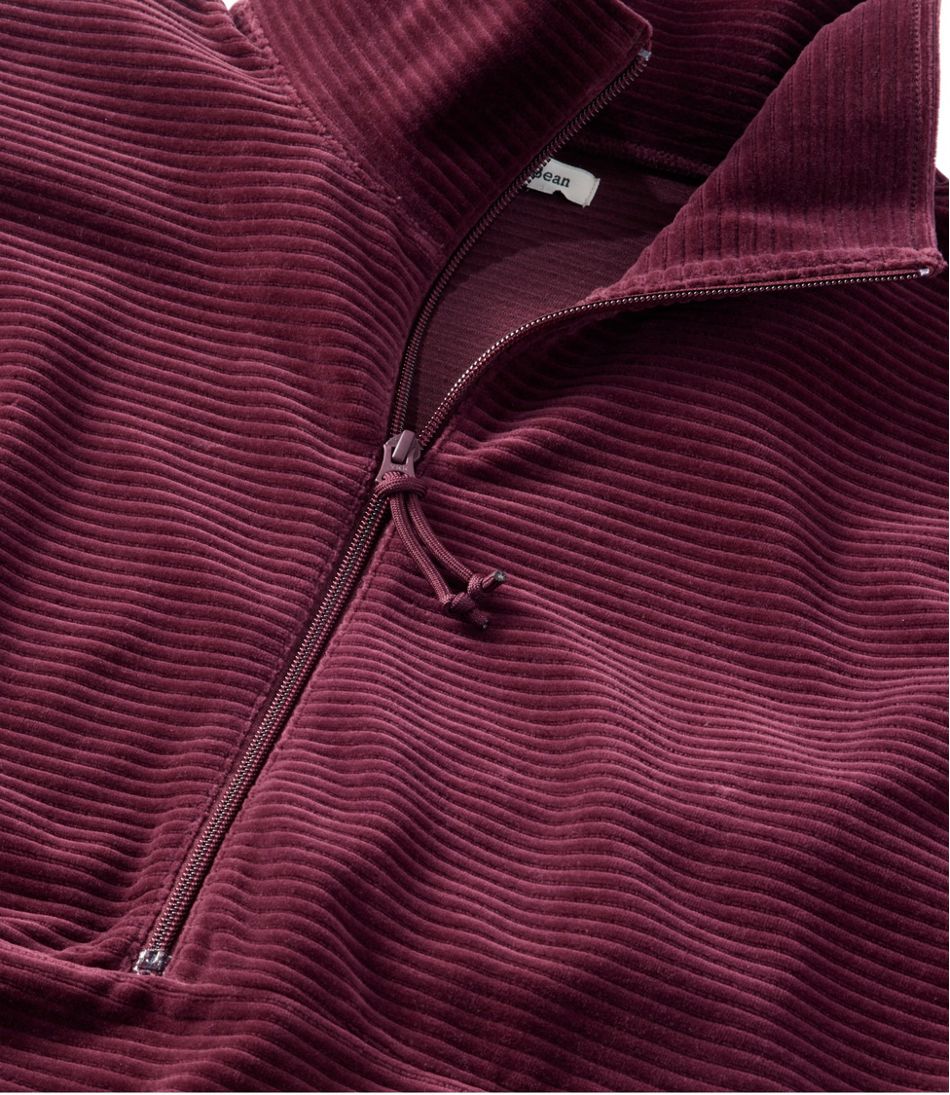 Women's Soft Stretch Corduroy Pullover, Half-Zip | L.L.Bean