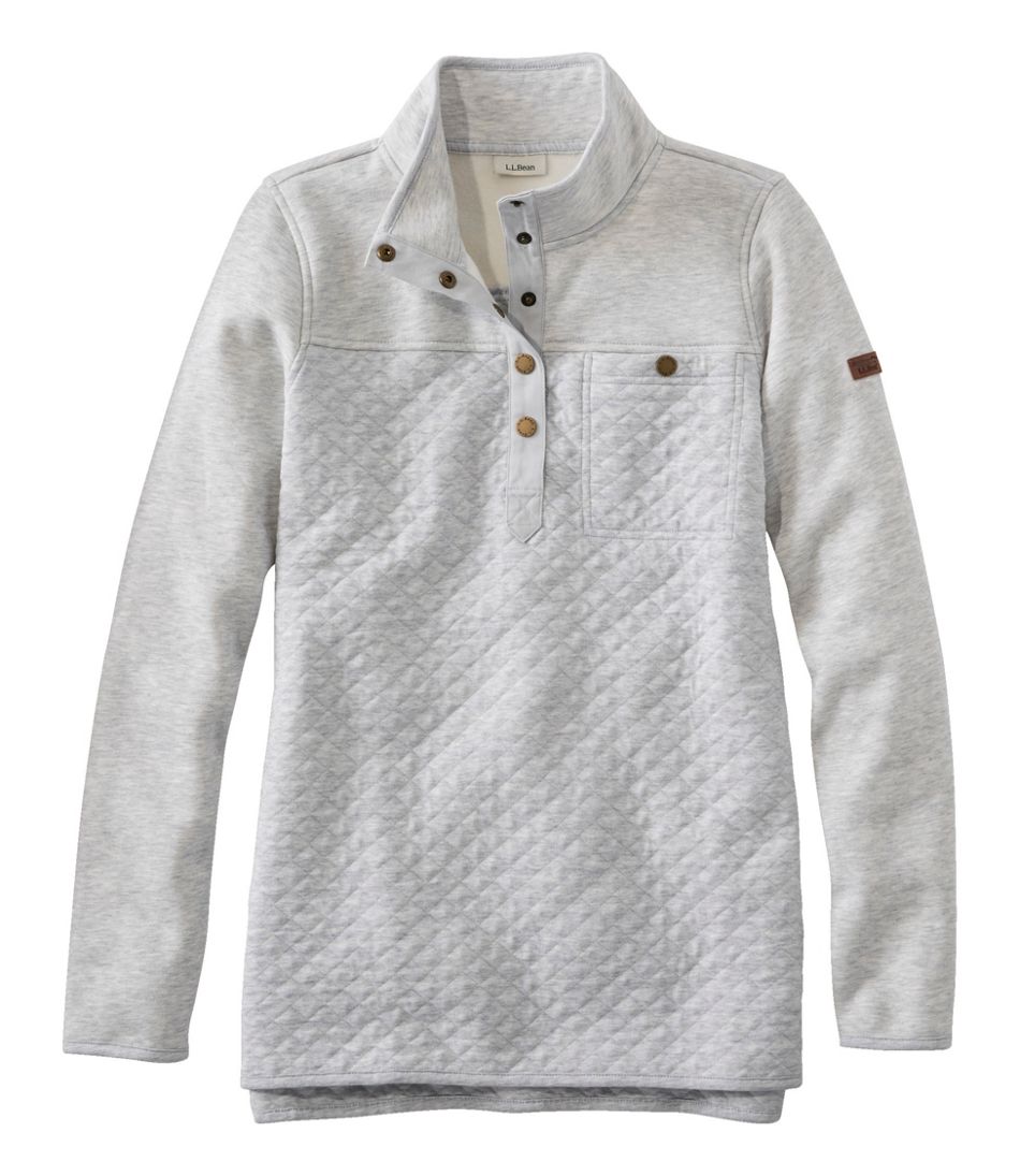 Women's Quilted Sweatshirt, Mockneck Tunic | L.L.Bean