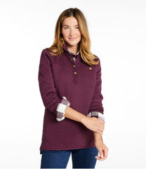 Women's Quilted Sweatshirt, Mockneck Tunic | L.L.Bean